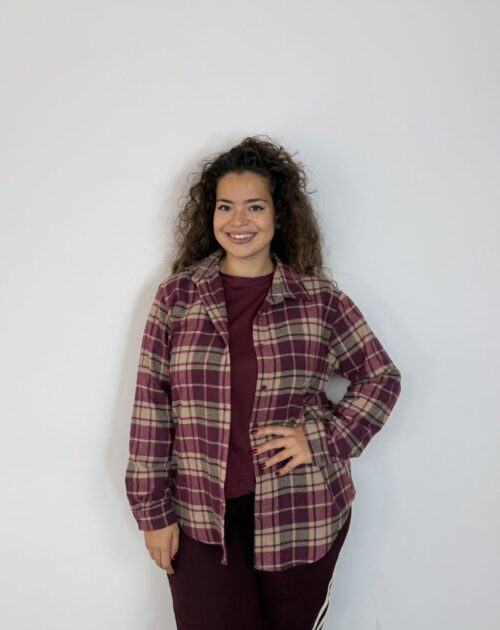 Maxi Camicia Check Wood - più colori